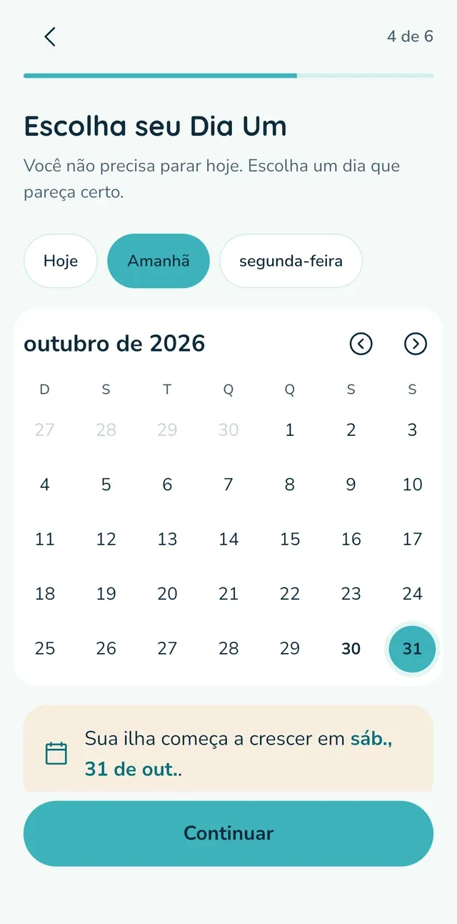 Escolha seu Dia Um.